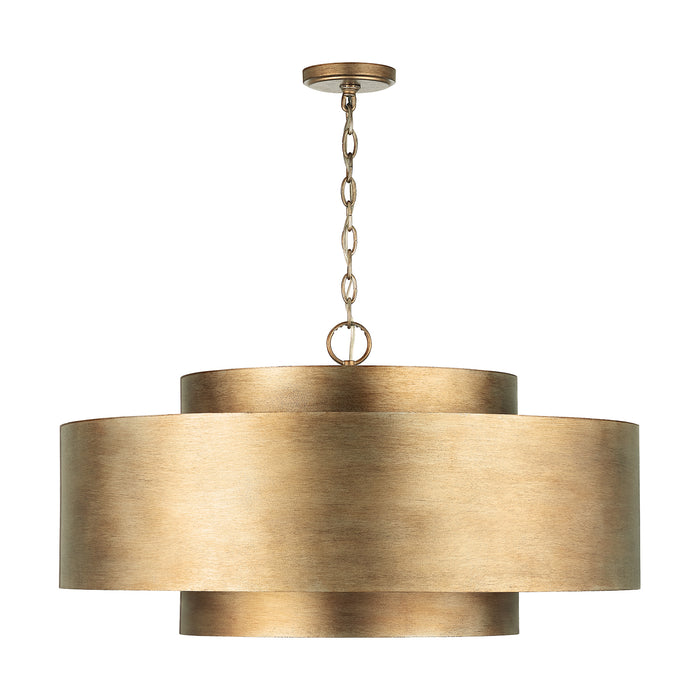 Capital Lighting 339091ML Nine Light Pendant, Mystic Lustre