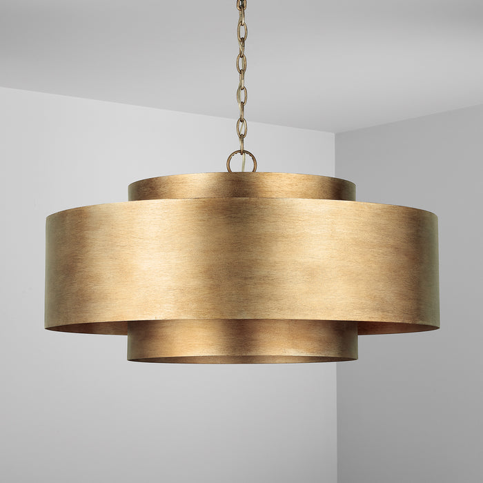 Capital Lighting 339091ML Nine Light Pendant, Mystic Lustre