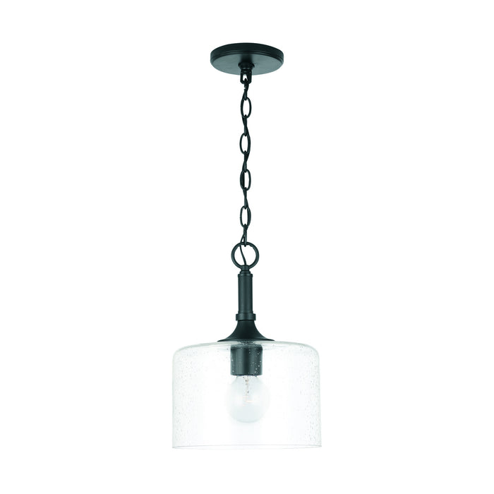 Capital Lighting 339311MB One Light Pendant, Matte Black