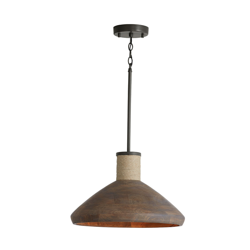 Capital Lighting 340313YG One Light Pendant, Grey Wash and Grey Iron