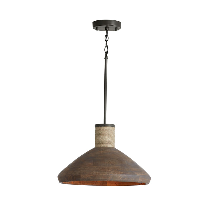 Capital Lighting 340313YG One Light Pendant, Grey Wash and Grey Iron