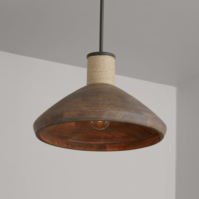 Capital Lighting 340313YG One Light Pendant, Grey Wash and Grey Iron