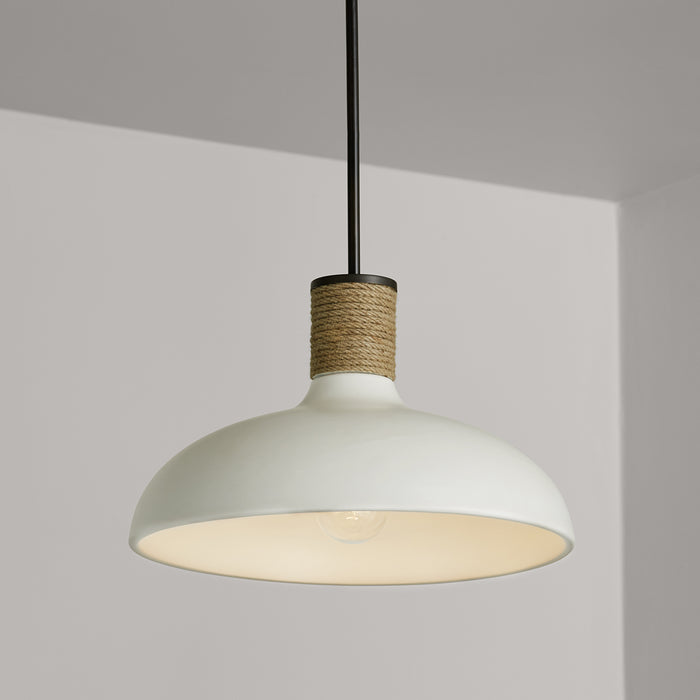 Capital Lighting 340612PW One Light Pendant, Dark Pewter