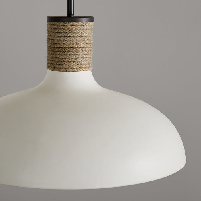 Capital Lighting 340612PW One Light Pendant, Dark Pewter