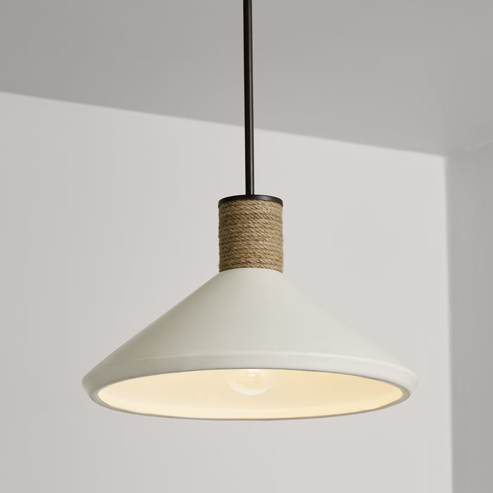 Capital Lighting 340613PW One Light Pendant, Dark Pewter