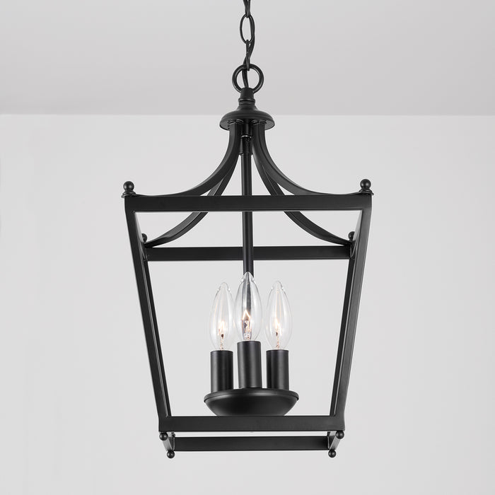 Capital Lighting 4036MB Three Light Foyer, Matte Black
