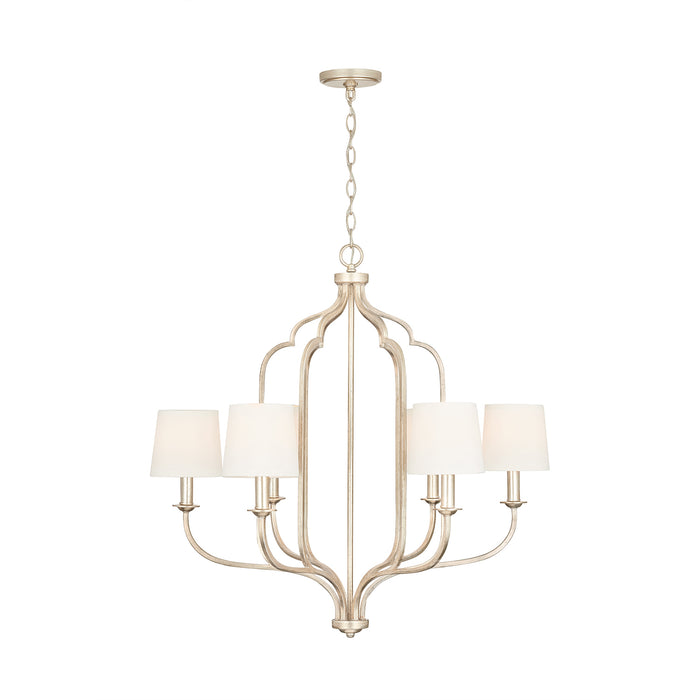 Capital Lighting 438761WG-698 Six Light Chandelier, Winter Gold