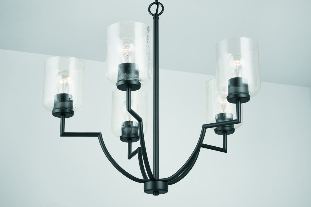 Capital Lighting 439351MB-500 Five Light Chandelier, Matte Black