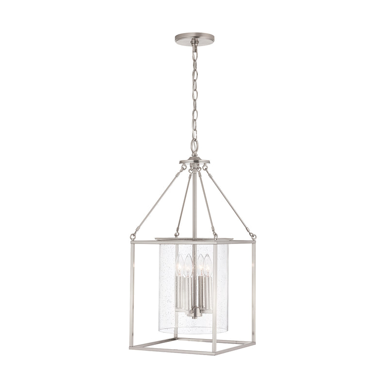 Capital Lighting 532843BN Four Light Pendant, Brushed Nickel