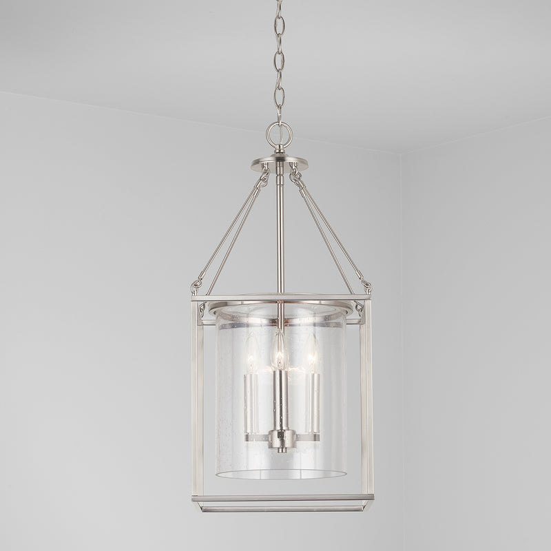 Capital Lighting 532843BN Four Light Pendant, Brushed Nickel