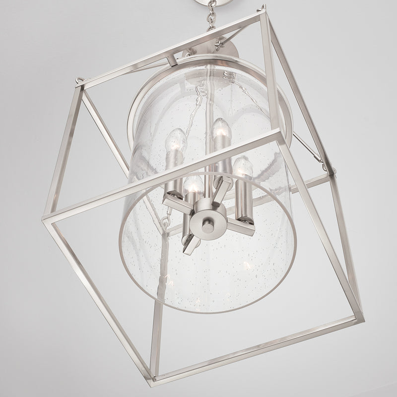 Capital Lighting 532843BN Four Light Pendant, Brushed Nickel