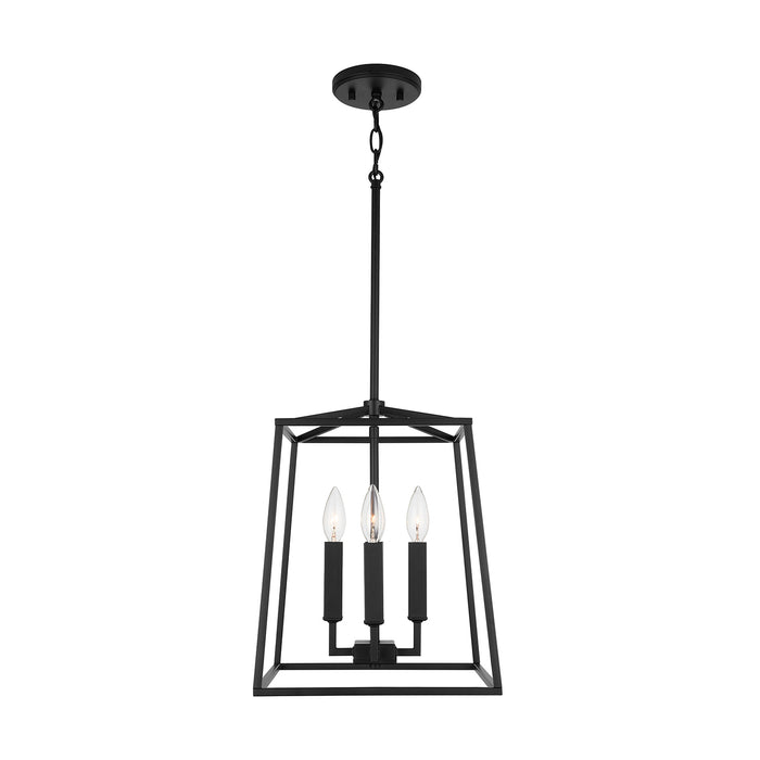 Capital Lighting 537641MB Four Light Foyer, Matte Black