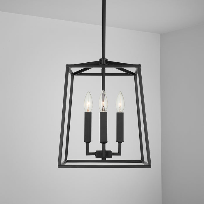 Capital Lighting 537641MB Four Light Foyer, Matte Black
