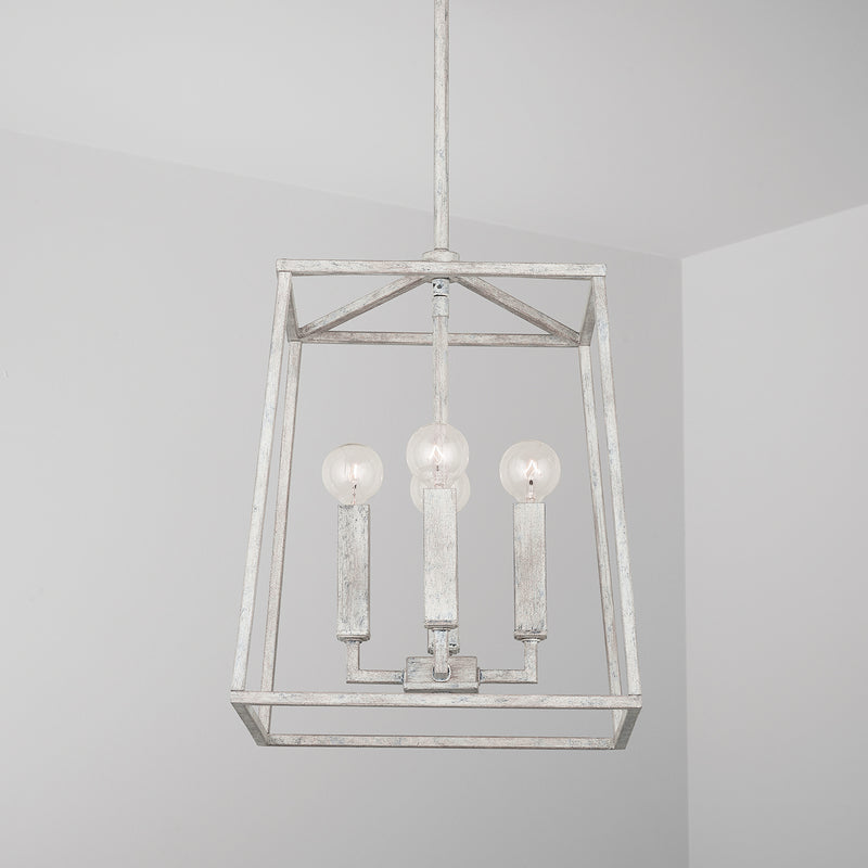 Capital Lighting 537641MS Four Light Foyer, Mystic Sand