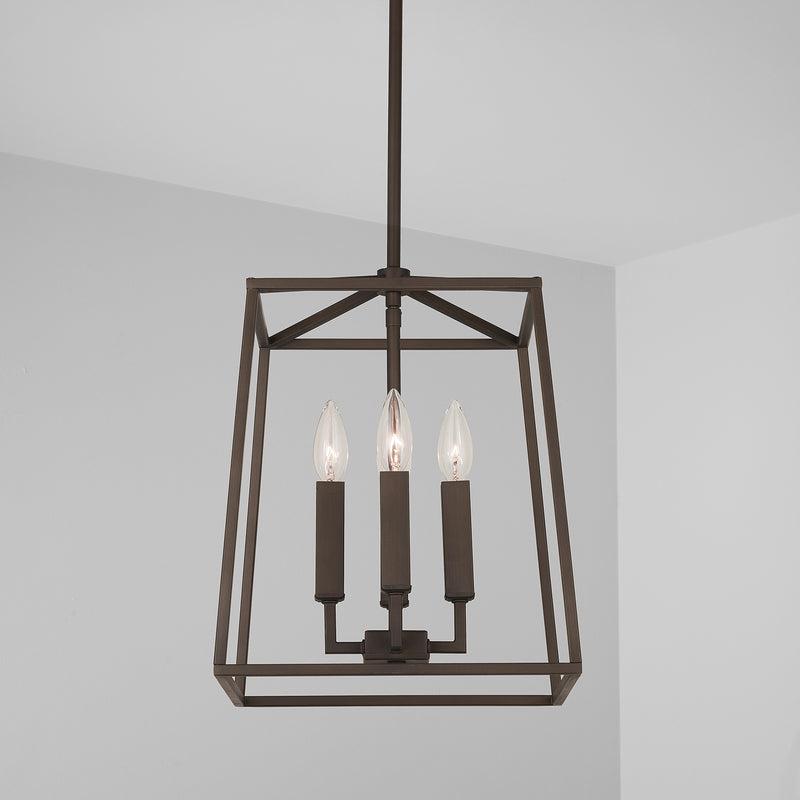 Capital Lighting 537641OR Four Light Foyer, Oil Rubbed Bronze