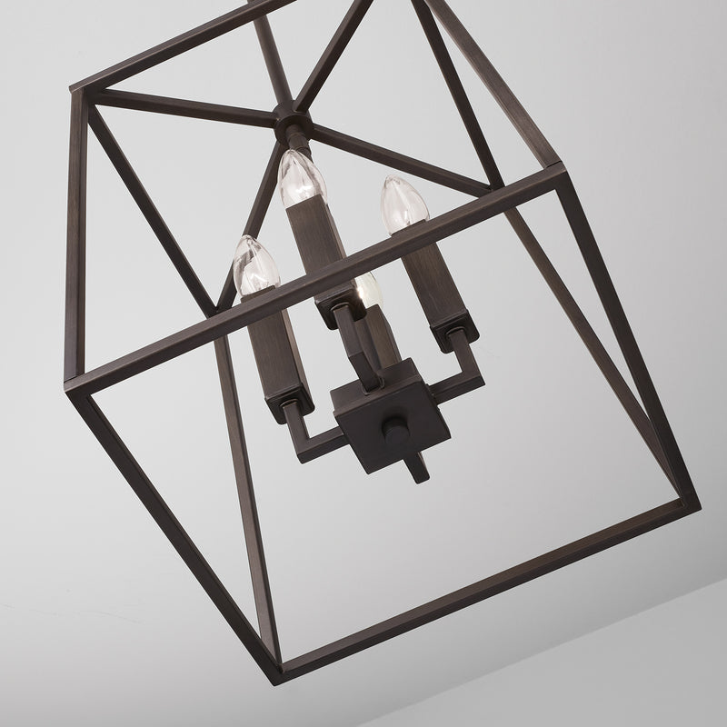 Capital Lighting 537641OR Four Light Foyer, Oil Rubbed Bronze