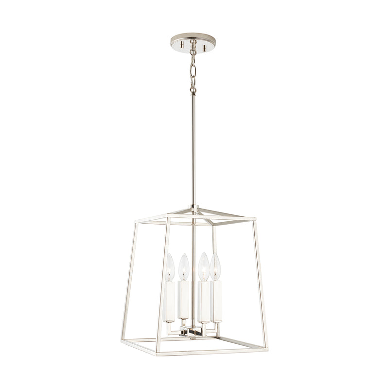 Capital Lighting 537641PN Four Light Foyer, Polished Nickel