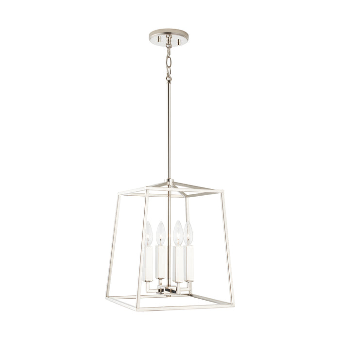 Capital Lighting 537641PN Four Light Foyer, Polished Nickel