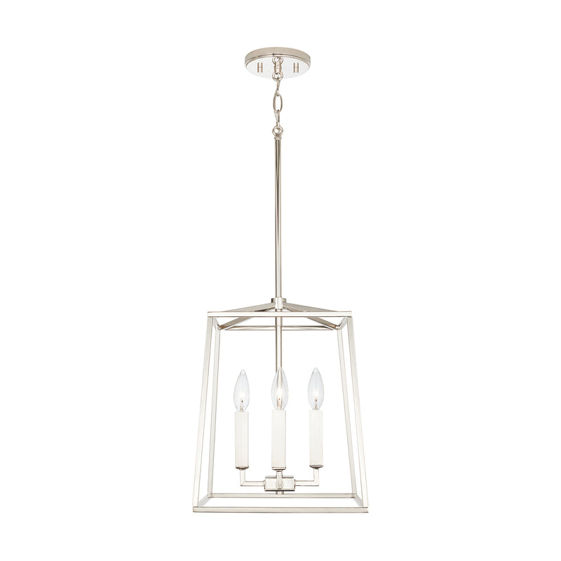 Capital Lighting 537641PN Four Light Foyer, Polished Nickel