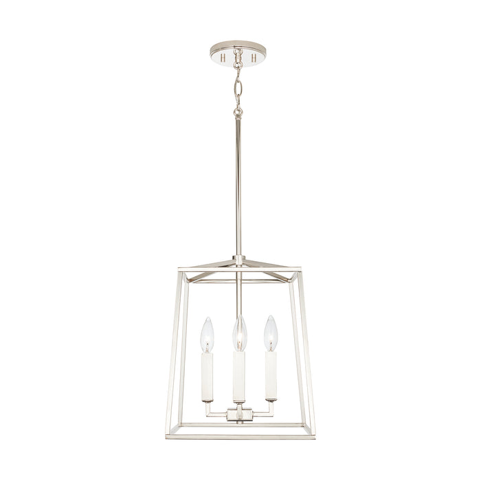 Capital Lighting 537641PN Four Light Foyer, Polished Nickel
