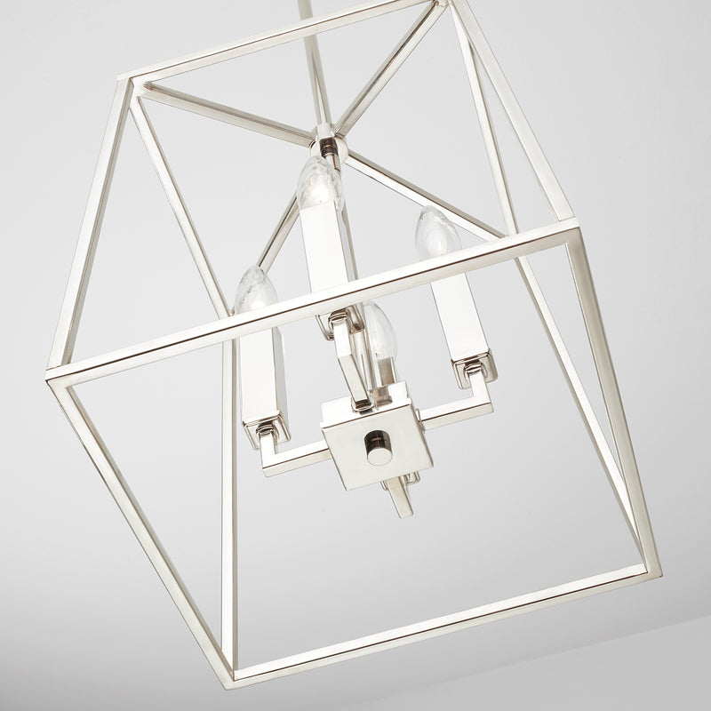 Capital Lighting 537641PN Four Light Foyer, Polished Nickel