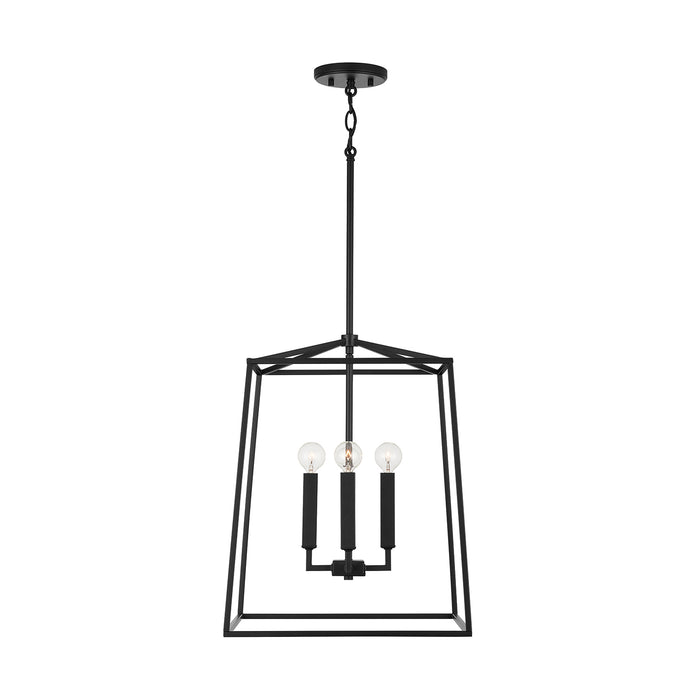 Capital Lighting 537642MB Four Light Foyer, Matte Black