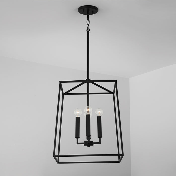 Capital Lighting 537642MB Four Light Foyer, Matte Black