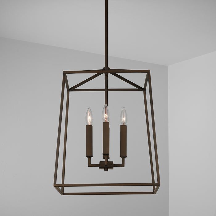Capital Lighting 537642OR Four Light Foyer, Oil Rubbed Bronze