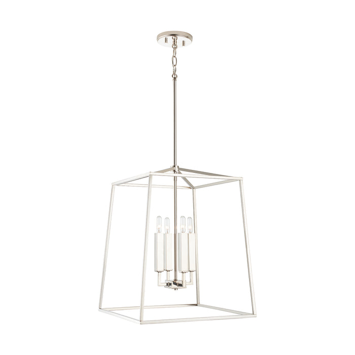 Capital Lighting 537642PN Four Light Foyer, Polished Nickel
