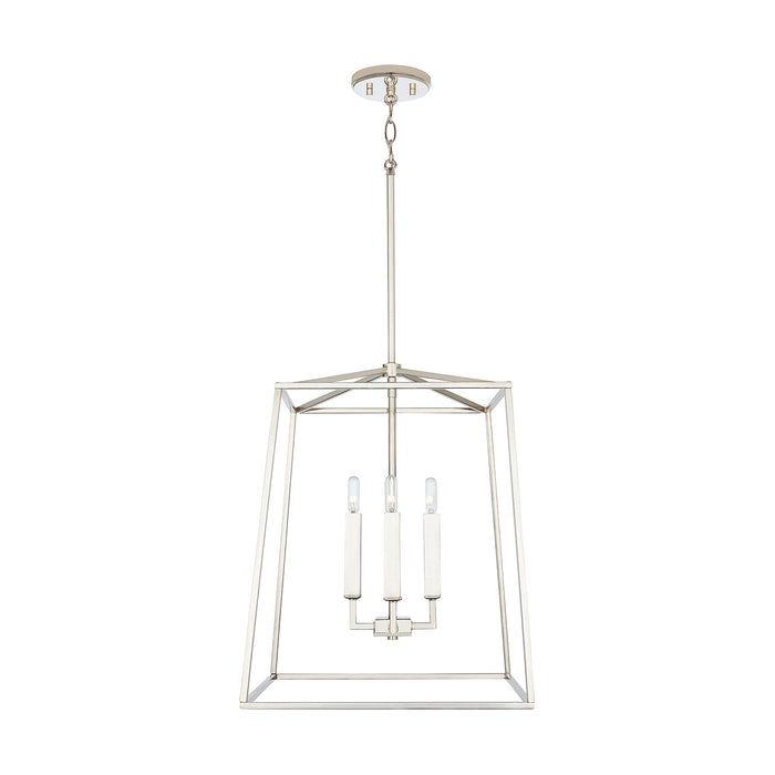 Capital Lighting 537642PN Four Light Foyer, Polished Nickel