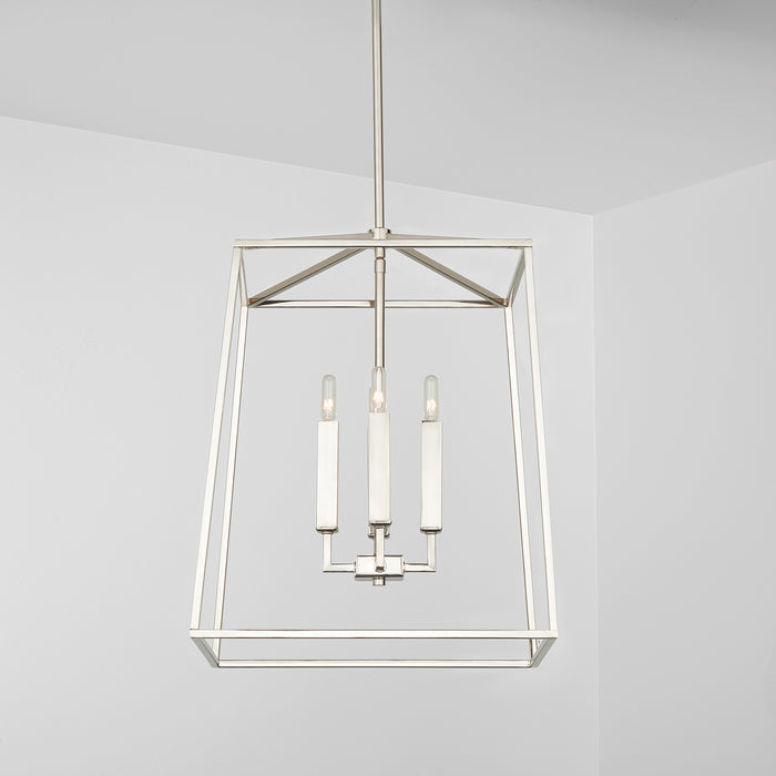 Capital Lighting 537642PN Four Light Foyer, Polished Nickel