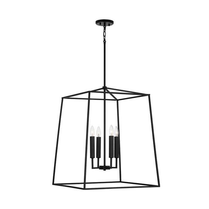 Capital Lighting 537643MB Four Light Foyer, Matte Black