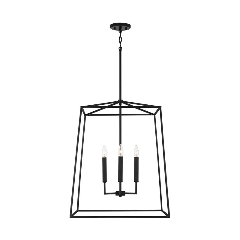 Capital Lighting 537643MB Four Light Foyer, Matte Black