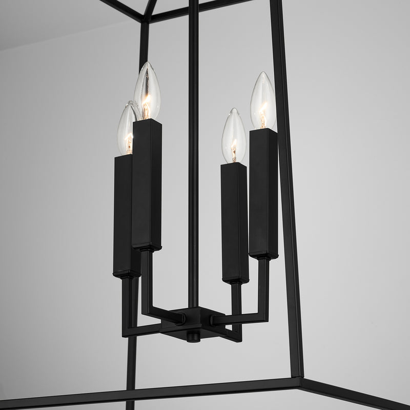 Capital Lighting 537643MB Four Light Foyer, Matte Black