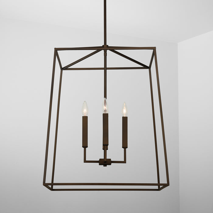 Capital Lighting 537643OR Four Light Foyer, Oil Rubbed Bronze