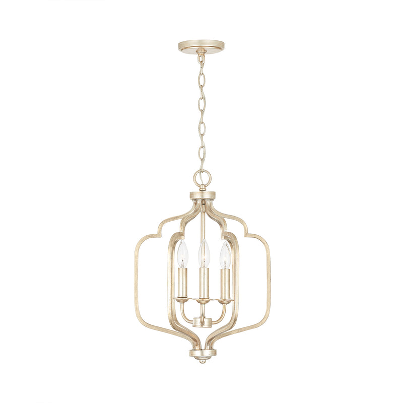 Capital Lighting 538731WG Three Light Foyer, Winter Gold