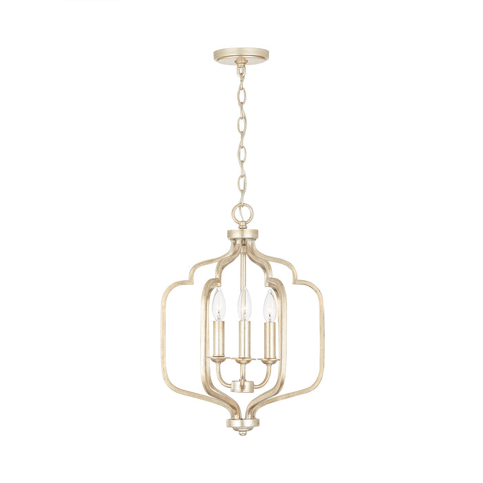 Capital Lighting 538731WG Three Light Foyer, Winter Gold