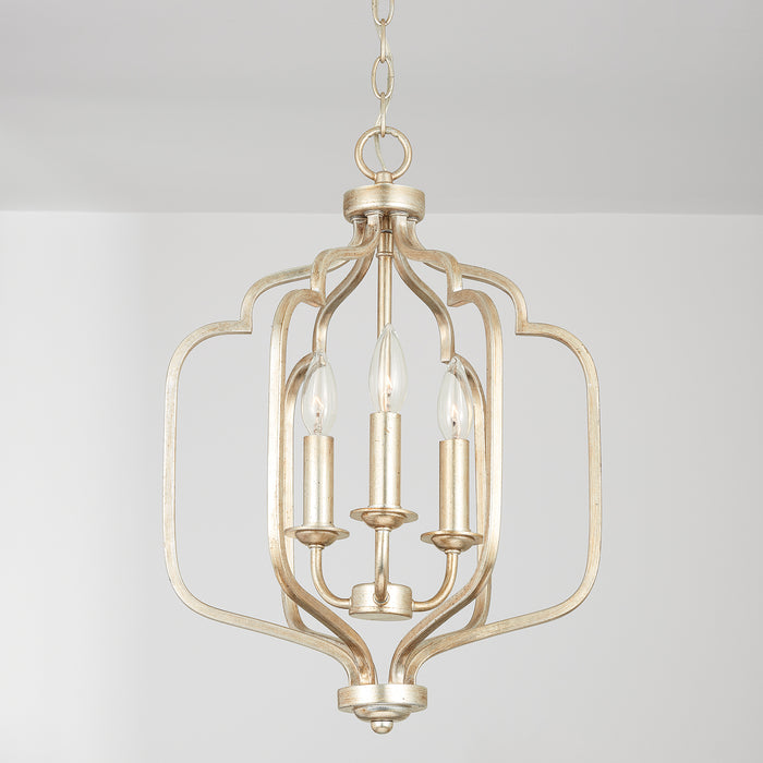 Capital Lighting 538731WG Three Light Foyer, Winter Gold