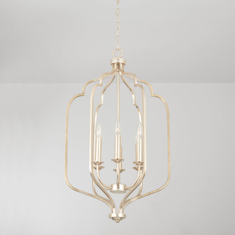 Capital Lighting 538761WG Six Light Foyer, Winter Gold