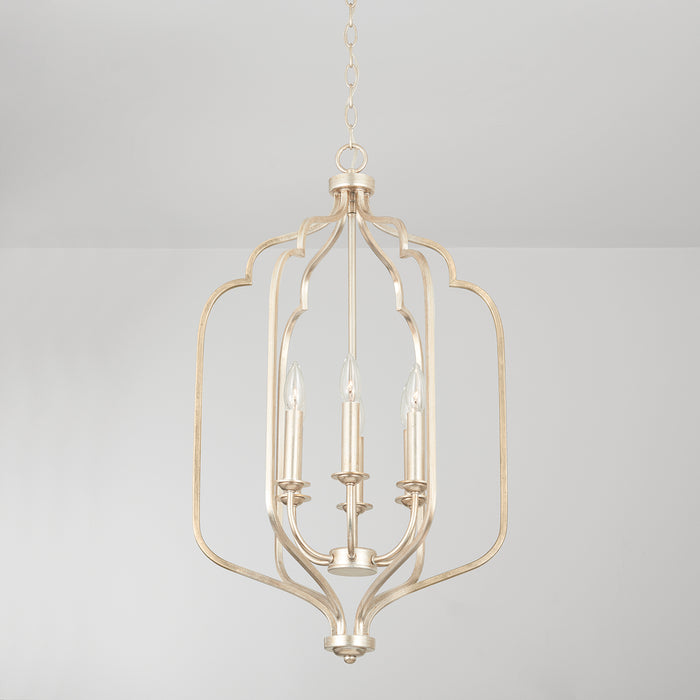 Capital Lighting 538761WG Six Light Foyer, Winter Gold