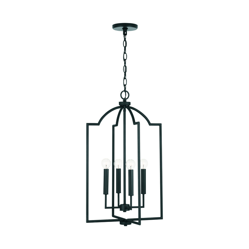Capital Lighting 539341MB Four Light Foyer, Matte Black