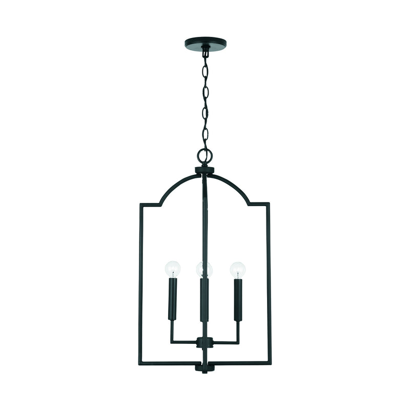 Capital Lighting 539341MB Four Light Foyer, Matte Black