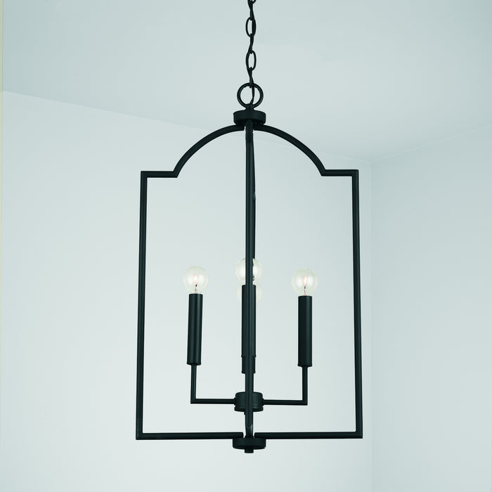 Capital Lighting 539341MB Four Light Foyer, Matte Black