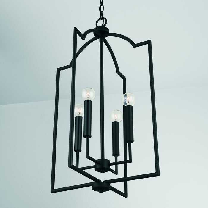 Capital Lighting 539341MB Four Light Foyer, Matte Black