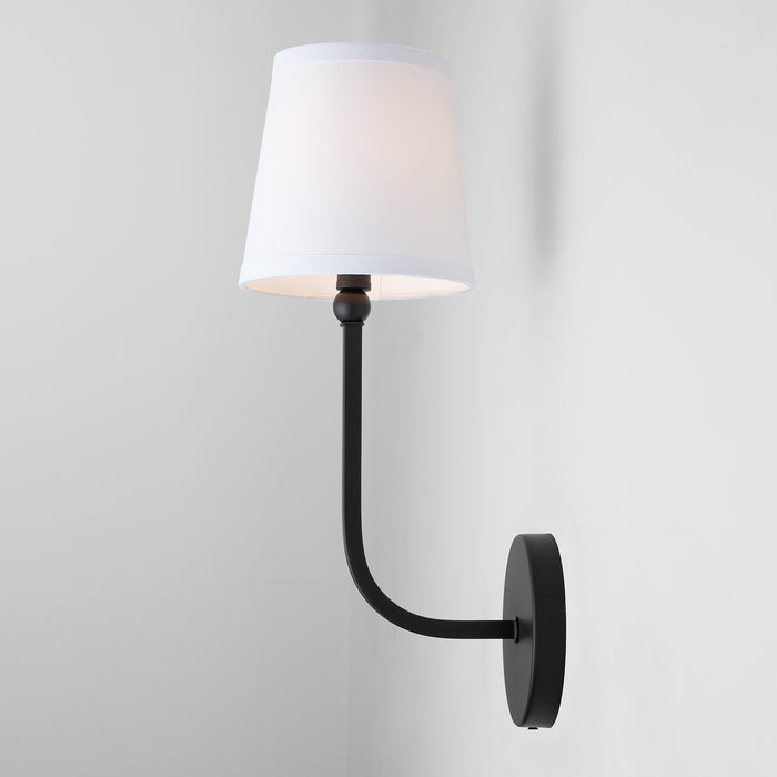 Capital Lighting 619311MB-674 One Light Wall Sconce, Matte Black