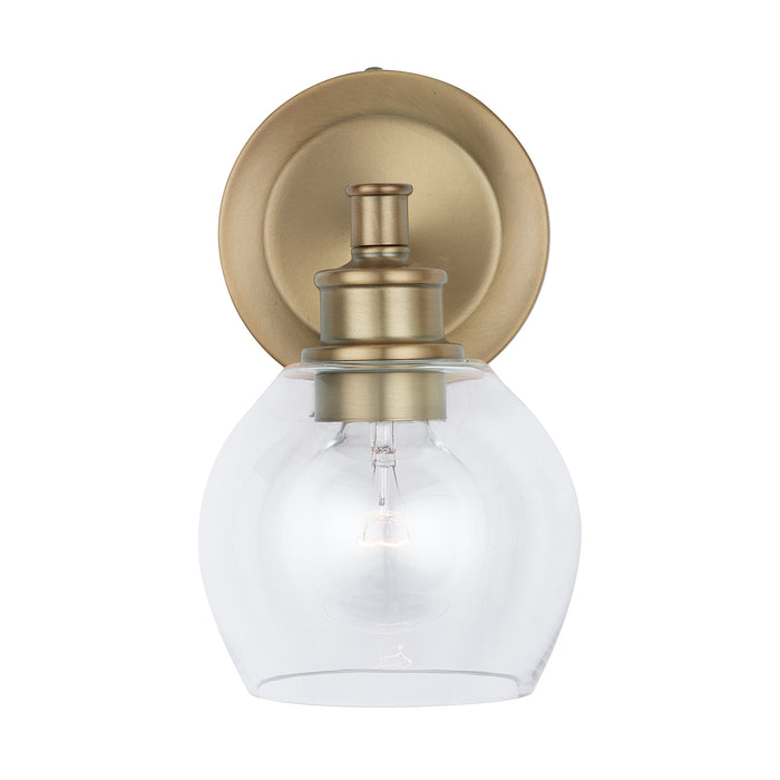 Capital Lighting 621111AD-426 One Light Wall Sconce, Aged Brass