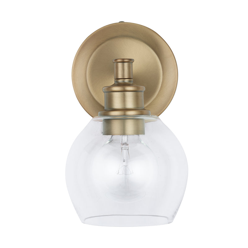 Capital Lighting 621111AD-426 One Light Wall Sconce, Aged Brass