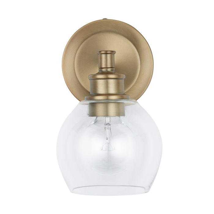 Capital Lighting 621111AD-426 One Light Wall Sconce, Aged Brass