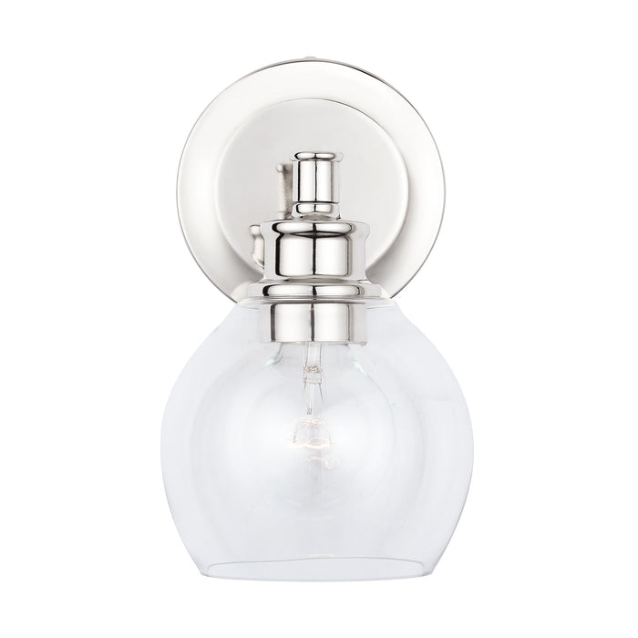 Capital Lighting 621111PN-426 One Light Wall Sconce, Polished Nickel