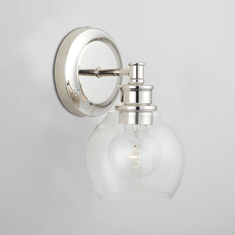 Capital Lighting 621111PN-426 One Light Wall Sconce, Polished Nickel